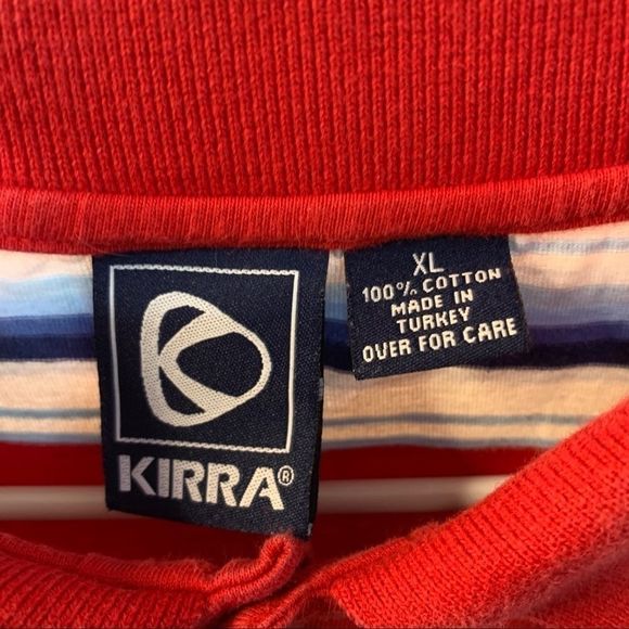 Kiera men’s red stripe Polo skater shirt 8290 XL - Picture 7 of 9